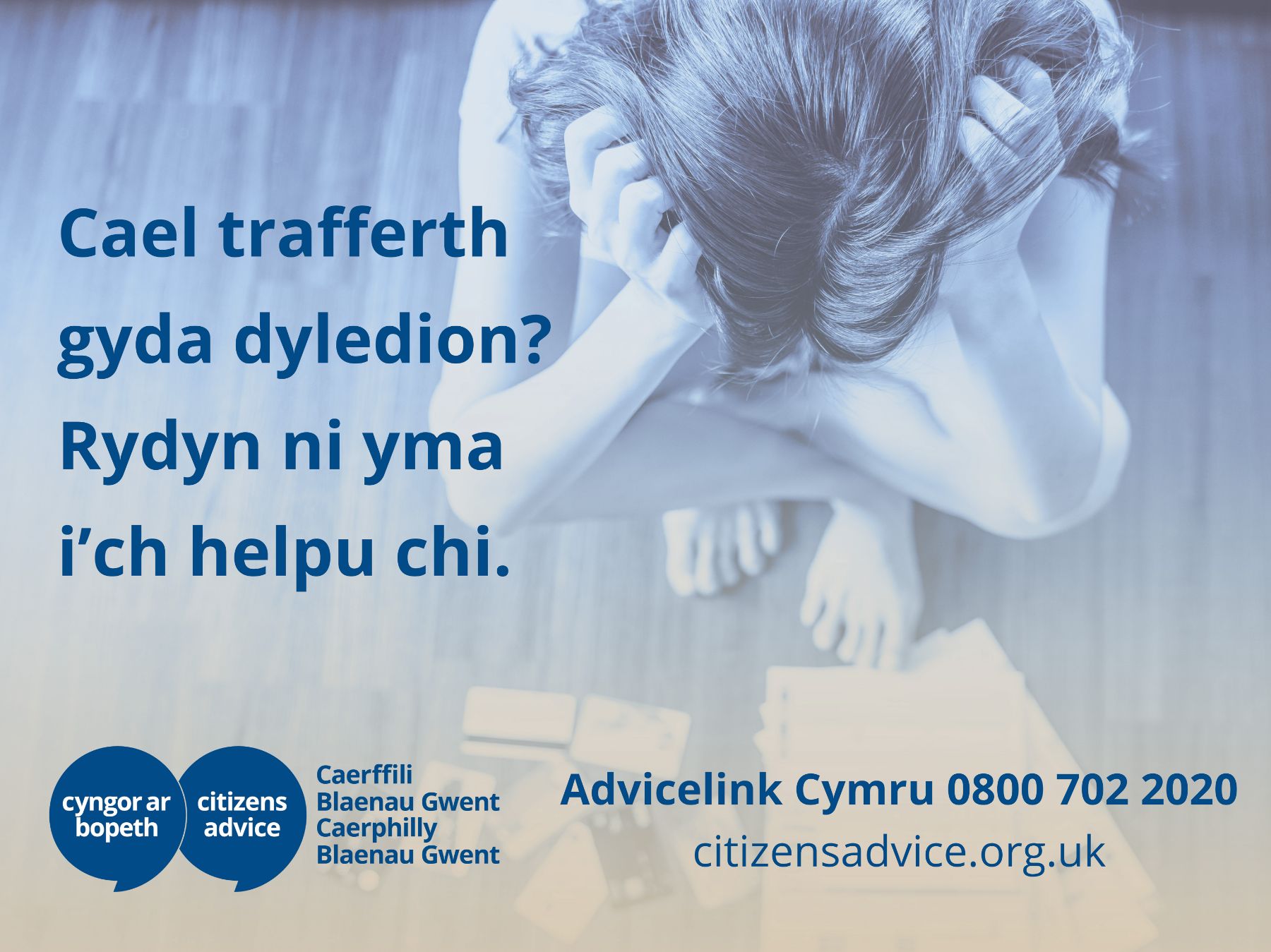 citizens advice dealing with debt welsh small